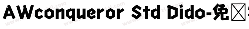 AWconqueror Std Dido字体转换